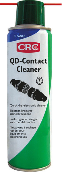 [CRC0089200-1031648] QD-Contact Cleaner, 250 ml: Produto de limpeza com solvente de secagem rápida para contaminantes ligeiros em peças eléctricas ou eletrónicas I CRC