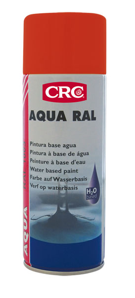 [CRC009192-1030203] Aqua Ral 3000 vermelho fogo, 400ml: Tinta de secagem rápida, resistente aos raios UV I CRC