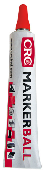 [CRC009307-1030457] Marker Ball, Vermelho: Caneta multiusos de tinta acrílica I CRC