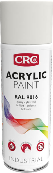 [CRC009366-1030220] Marker Paint 9016 Branco 400ml:Tinta que protege as superfícies e dá uma cor intensa I CRC