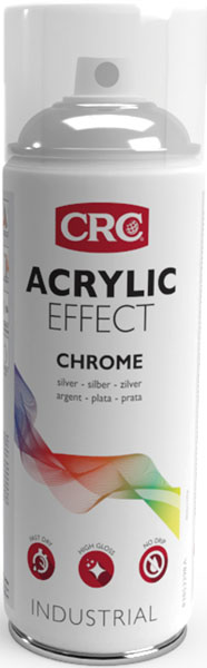 [P9370] Acrylic Chrome Effect, 400ml: Spray efeito cromado proporciona acabamento decorativo I CRC