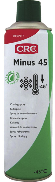 [CRC009386-1032472] Minus 45 500ml: Spray de refregeração/congelação não inflamável p/ diagnóstico elétrico I CRC