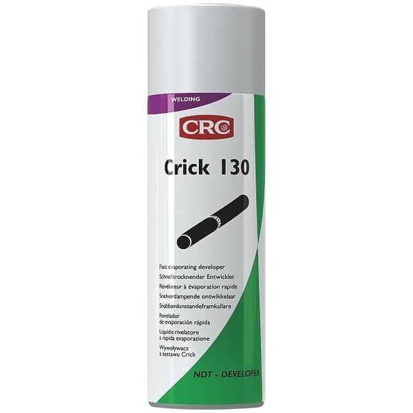 [CRC009403-1030412] Crick 130, 500ml: Revelador que torna visìveis a sfissuras e as falhas assinaladas I CRC