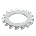 Anilha recartilhada DIN 6798-A I zincada W 1 I Ø M5